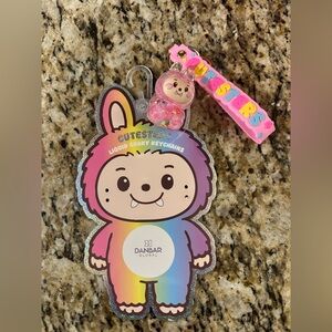 Cute Liquid Shaky Keychain/bagcharms with Rainbow Colors